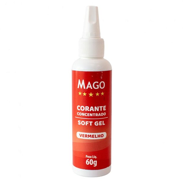 Corante SoftGel Vermelho 60g Mago