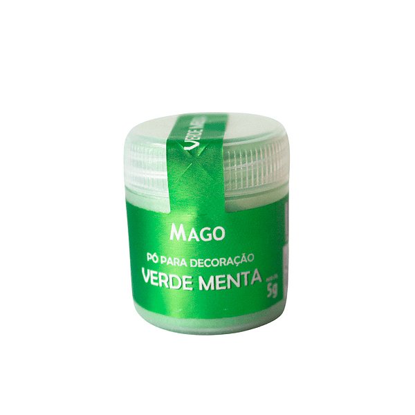 Pó para Decoração Verde Menta - 5g - 1 unidade - Mago - Rizzo