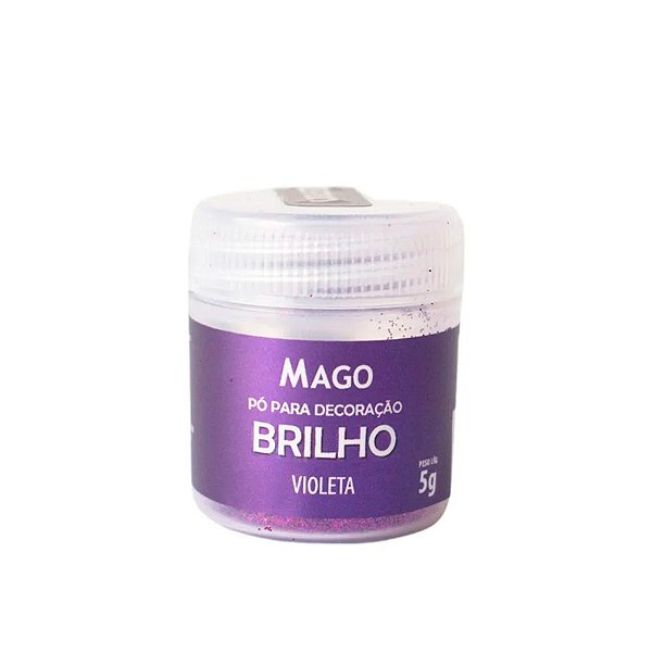 Pó para Decoração Brilho Violeta - 5g - 1 unidade - Mago - Rizzo