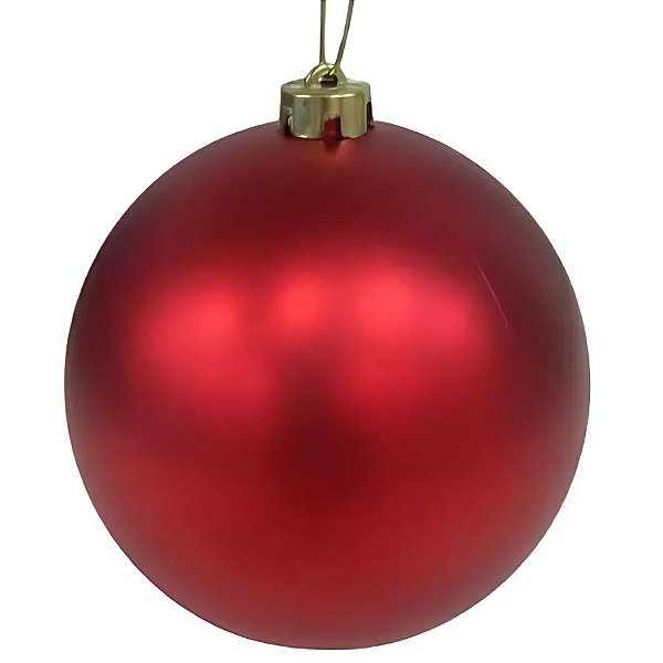 Bola De Natal Fosca Grande - Vermelha - 25cm - 1 unidade - Rizzo