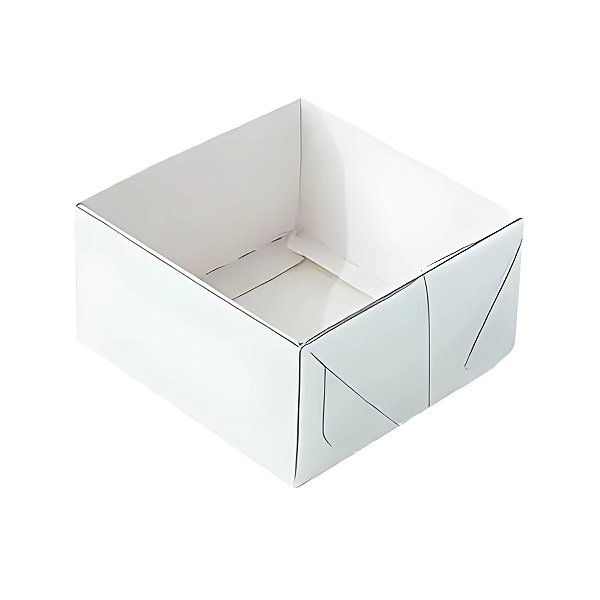 Caixa Pvc N°8 Branca Para Doces - 6,5x6,5x3cm - 10 unidades - Assk - Rizzo