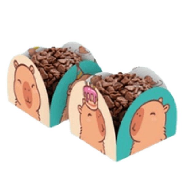 Porta Forminha - Capivara - 3,5x3,5cm - 50 unidades - Regina - Rizzo