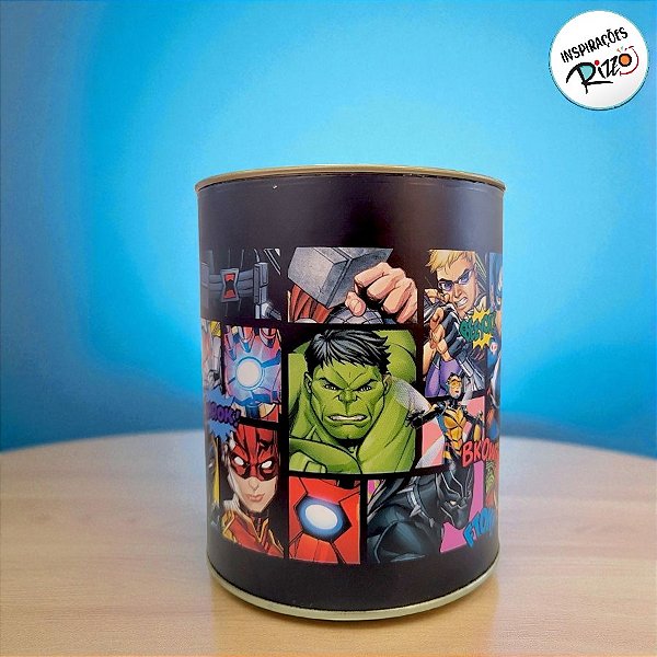 Lata para Presente Vingadores - 1 unidade - Disney Original - Rizzo