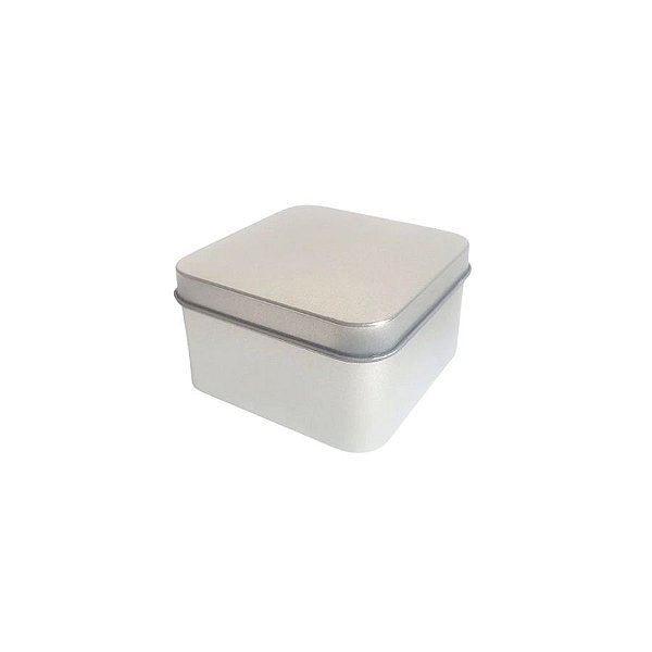 Lata de Metal Quadrada - 6,5x4x6,5cm - 10 unidades - Rizzo