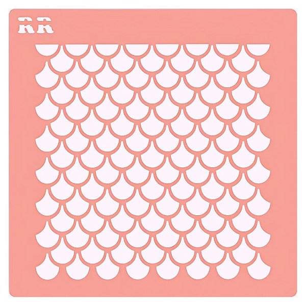 Stencil Escama - Ref.4130 - 14,5cm - 1 unidade - RR Cortadores - Rizzo