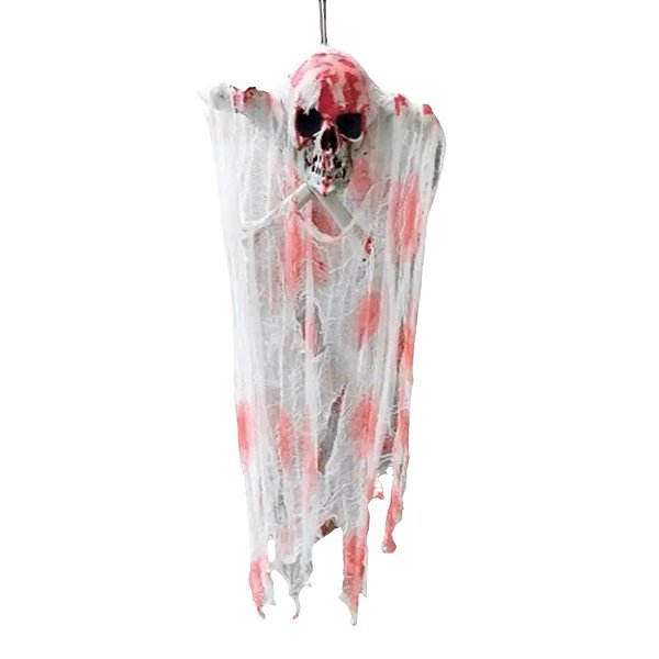 Enfeite Decorativo de Halloween - Caveira Aurélio - 33x38cm - 1 unidade - Rizzo