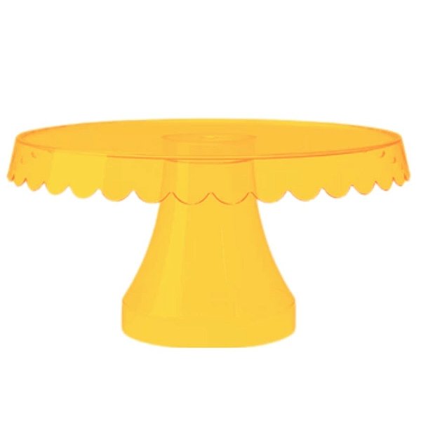 Boleira Laranja Cristal - 26x26cm - 1 unidade - Rizzo