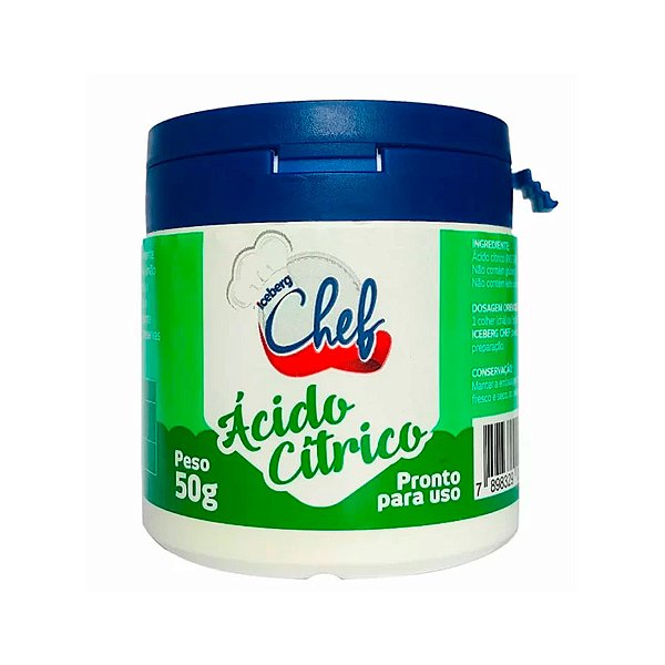 Ácido Cítrico - 50g - 1 unidade - IceBerg - Rizzo