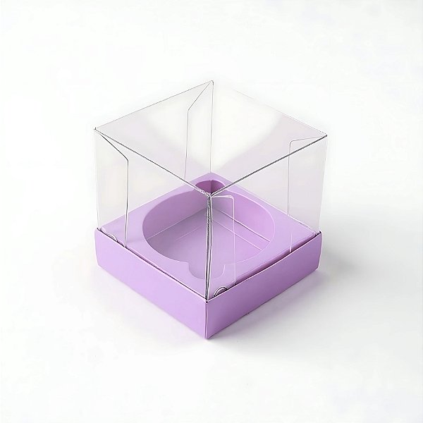 Caixa Mini Bolo M (7x7x7cm) Lilás - 10 unidades - Assk - Rizzo