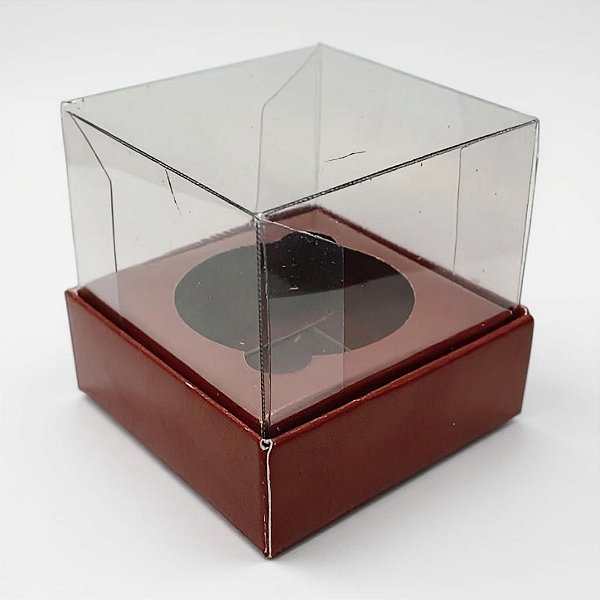Caixa Mini Bolo P (5x5x5cm) Vinho - 10 unidades - Assk - Rizzo