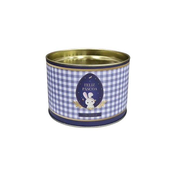 Lata Para Doces Rígida - Contos De Páscoa - Azul - 1 unidade - Cromus - Rizzo