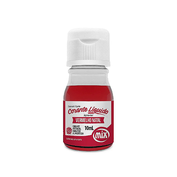 Corante Liquido Vermelho Natal 10ml Mix