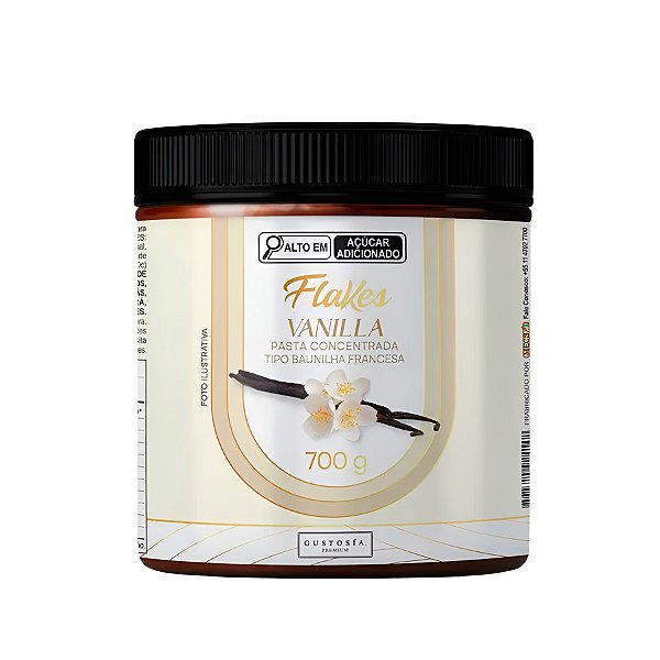 Pasta Concentrada de Baunilha Francesa Flakes 700g - 1 unidade - Gustosía  - Rizzo