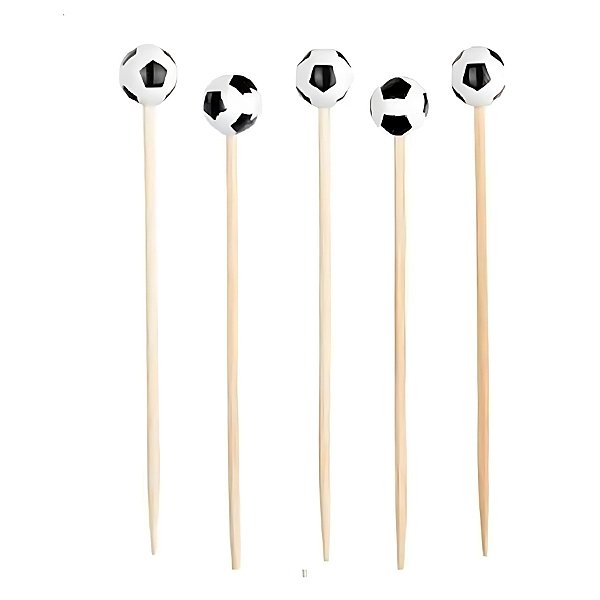 Pick Decorativo - Bola De Futebol - 12cm - 20 unidades - Artlille - Rizzo