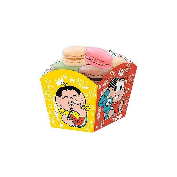 Cachepot - Turma Da Mônica - 10x9cm - 8 unidades - Festcolor - Rizzo