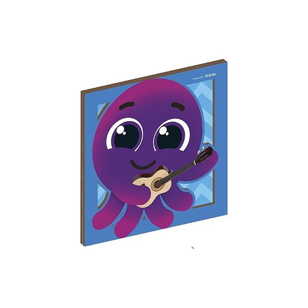 Quadro Decorativo Em MDF - Bolofofos Pow - 20x20cm - 1 unidade - Festcolor - Rizzo