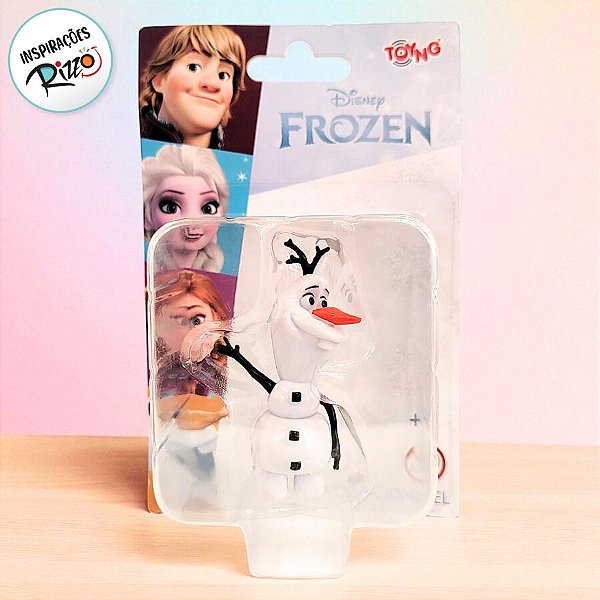 Mini Figura Colecionável -  Olaf - Frozen - 7cm - 1 unidade - Disney Original - Rizzo