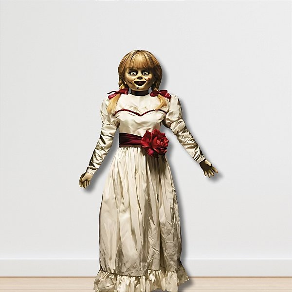 Personagem Articulável Para Decoração de Halloween - Annabelle - 95x36cm - 1 unidades - Regina - Rizzo