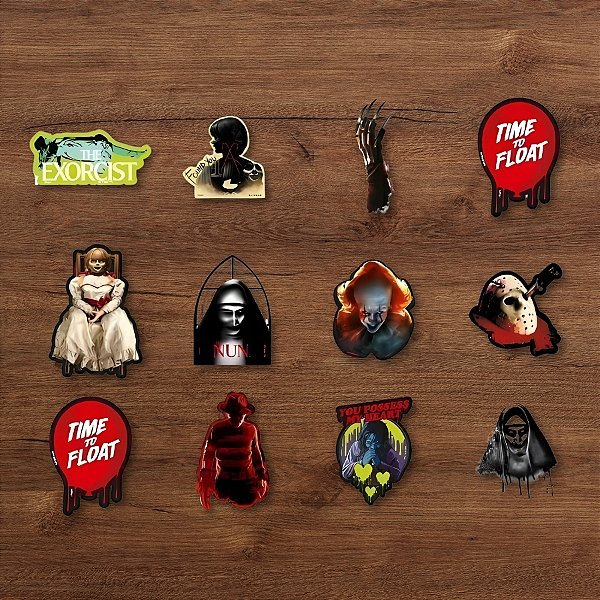Mini Personagens Decorativos - Horror - 5x9cm - 12 unidades - Regina - Rizzo
