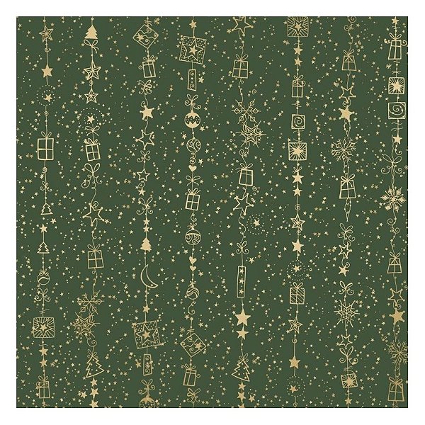 Saco Para Presente Decorado Perolado - Light Verde - M4 30x44cm - 50 unidades - Cromus - Rizzo