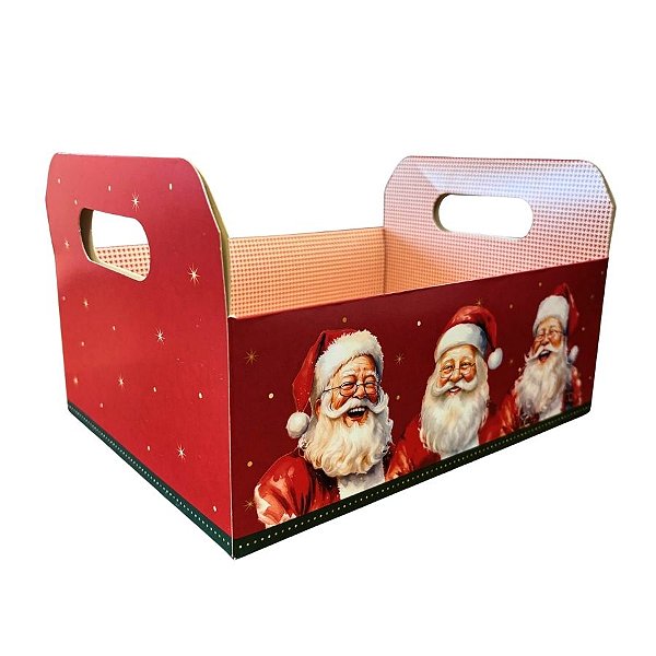 Caixote de Papel Cartão - Charm Natalino - 1 unidade - Cromus - Rizzo