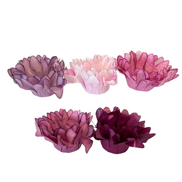 Forminha para Doces Finos - Madri Tons Rosa Matte - 50 unidades - Decora Doces - Rizzo