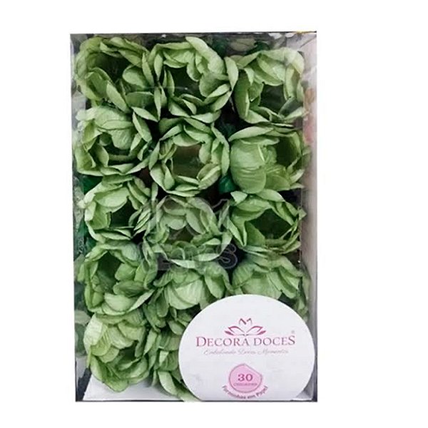Forminha para Doces Finos - Magnolia Pistache Matte - 30 unidades - Decora Doces - Rizzo