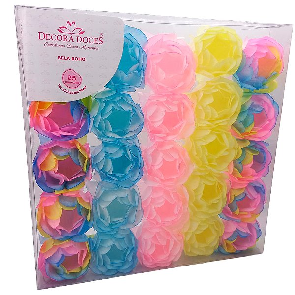 Forminha para Doces Finos - Bela Boho Tie Dye Candy - 25 unidades - Decora Doces - Rizzo