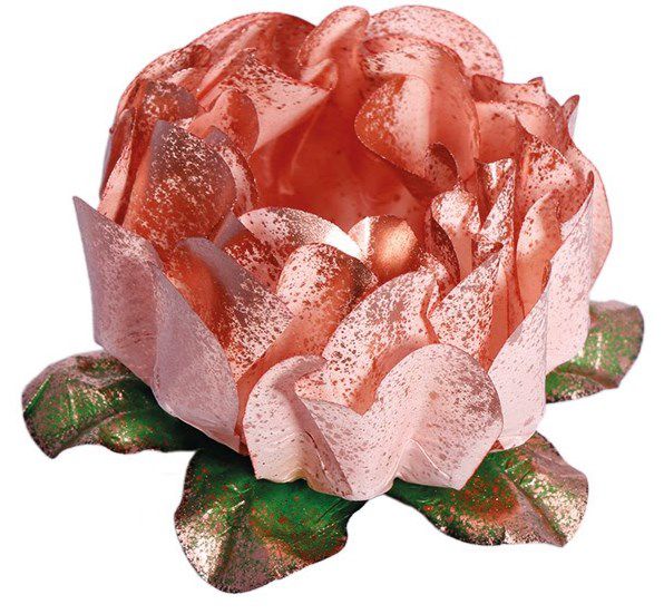 Forminha para Doces Finos - Rosa Maior Rosê Gold - 40 unidades - Decora Doces - Rizzo Festas