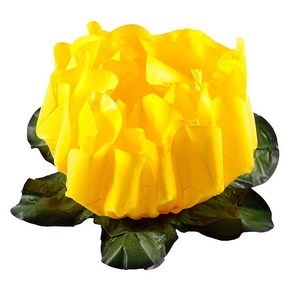 Forminha para Doces Finos - Rosa Maior Amarelo Vivo 40 unidades - Decora Doces
