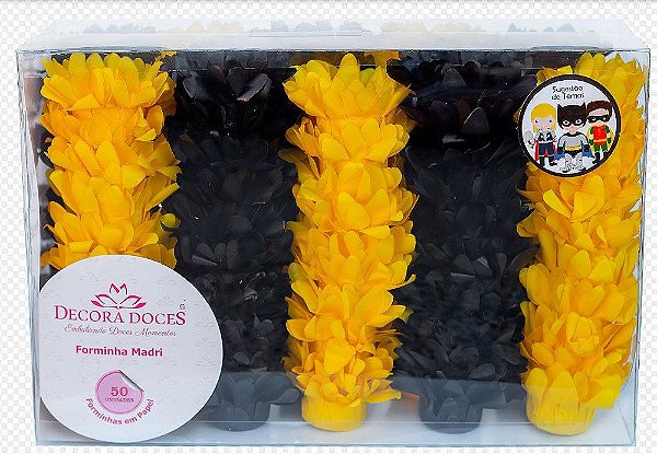 Forminha para Doces Finos - Madri Festa Batman - 50 unidades - Decora Doces