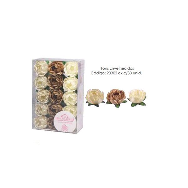 Forminha para Doces Finos - Bela Tons Envelhecidos - 30 unidades - Decora Doces - Rizzo Festas