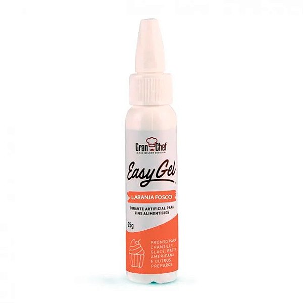 Corante Easy Gel Laranja Fosco 25g GranChef