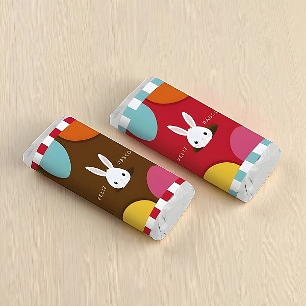 Kit Tablete com Cinta - Coelhinho Sai Da Toca Colorido - 150g - 10 unidades - Cromus - Rizzo