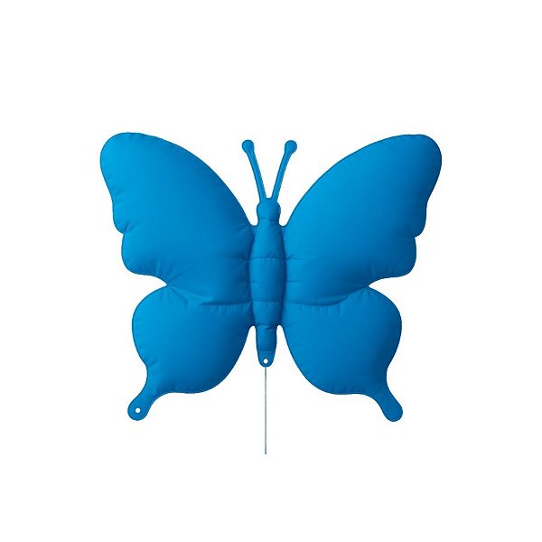 Balão de Festa Metalizado 26" 65cm - Borboleta Azul Neon  - 1 unidade - Partiufesta - Rizzo