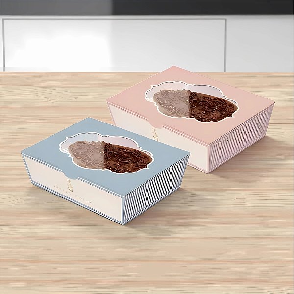 Caixa Practice para Meio Ovo 500g Lavie Foundant/Mediterrâneo - 6 unidades - Cromus - Rizzo