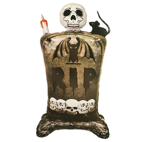 Balão de Festa Microfoil 140cm - Lápide Halloween - 1 unidade - Rizzo