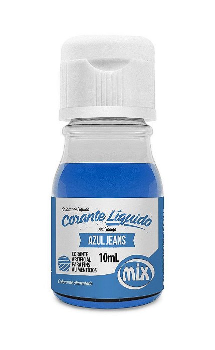 Corante Liquido Azul Jeans 10ml Mix