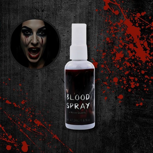Maquiagem para Halloween - Sangue Falso em Spray - 47,2ml - 1 unidade - Cromus - Rizzo