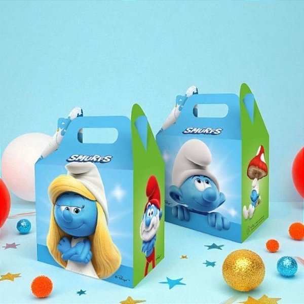 Caixa Surpresa Maleta - Os Smurfs - 4 unidades - Regina - Rizzo
