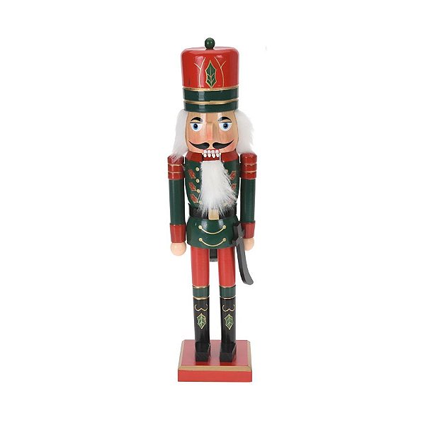 Soldado Quebra Nozes - Madeira - 50 cm - Modelo D - 1 unidade - Rizzo