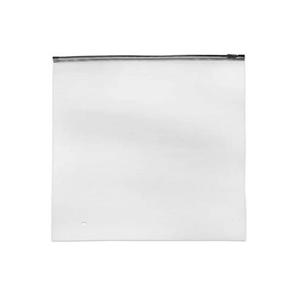 Saco Trilho Zip Preto - 15x15cm - 50 unidades - Rizzo