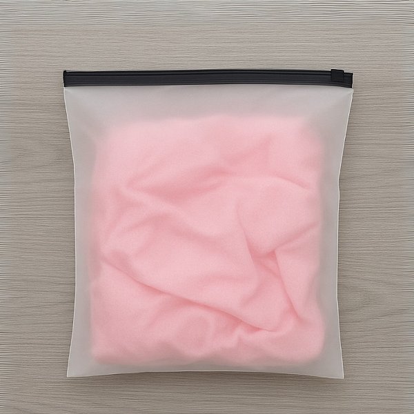 Saco Trilho Zip Preto - Transparente Fosco - 15x15cm - 50 unidades - Rizzo