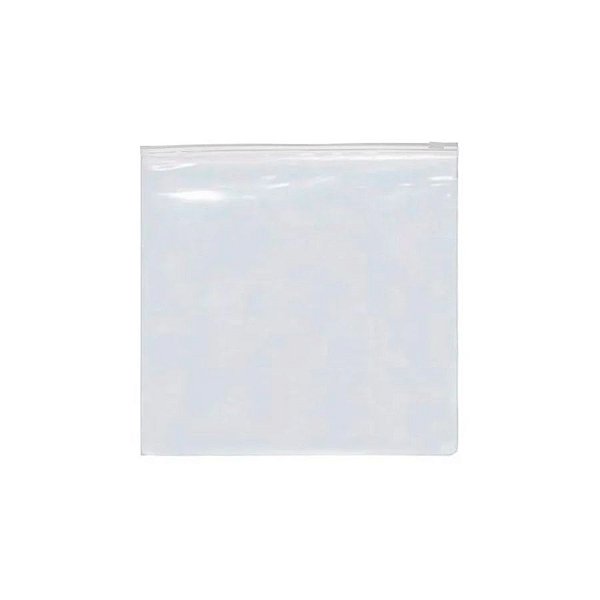 Saco Trilho Zip Transparente - 15x15cm - 50 unidades - Rizzo