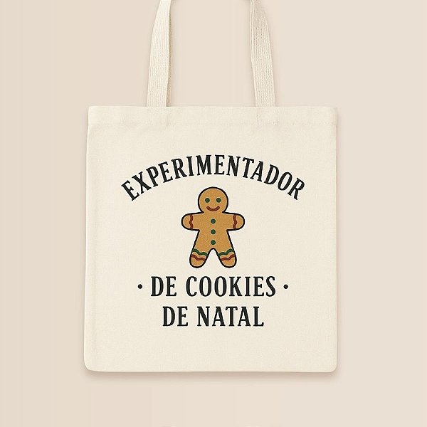 Sacola de Algodão Ecobag - Experimentador De Cookies - 30x40cm - 1 unidade - Rizzo