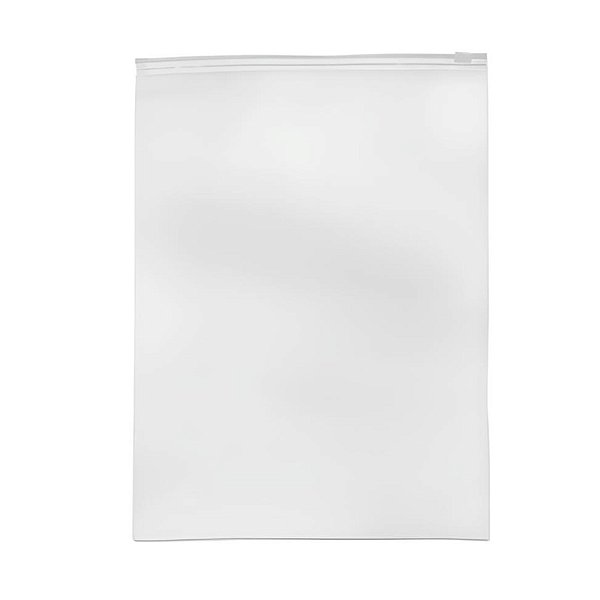 Saco Trilho Zip Transparente Fosco Premium - 30x35cm - 50 unidades - Rizzo