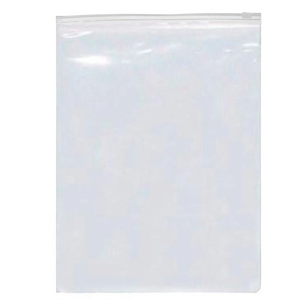 Saco Trilho Zip Transparente - 30x40cm - 50 unidades - Rizzo