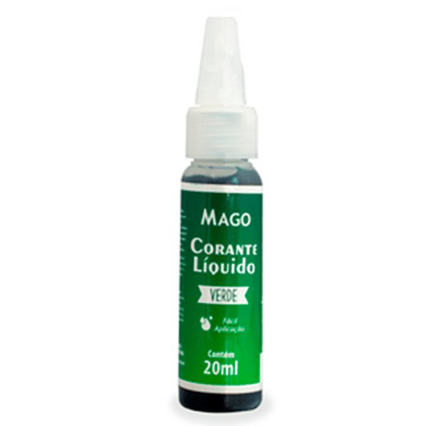 Corante Líquido Verde 20 ml Mago  Confeitaria
