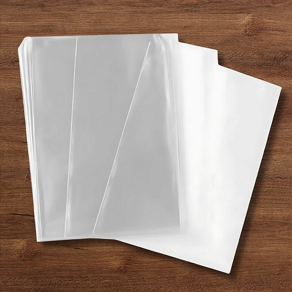 Saco Poli Transparente - Incolor - 22x35cm - 50 unidades - Cromus - Rizzo
