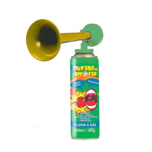 Buzina a Gás - Buzina da Alegria - Amarelo - 1 unidade - Rizzo